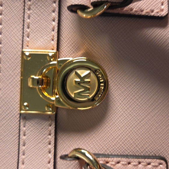 Michael Michael Kors Pink Saffiano Leather Mini Hamilton - Picture 7 of 10